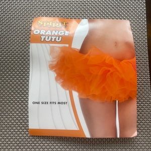 Spirit Halloween Orange Mini Tutu Organza One size fits most